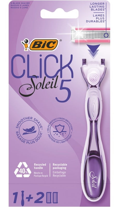 BIC - Bic, Click 5 Soleil Rasierer + 2 Patronen