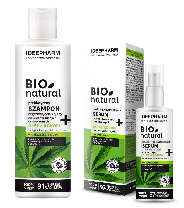 IDEEPHARM - BioNatural, Set Shampoo 400 ml + Serum 200 ml