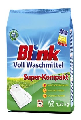 BLINK - Blink, Super Kompakt, Waschpulver, 1,35 kg