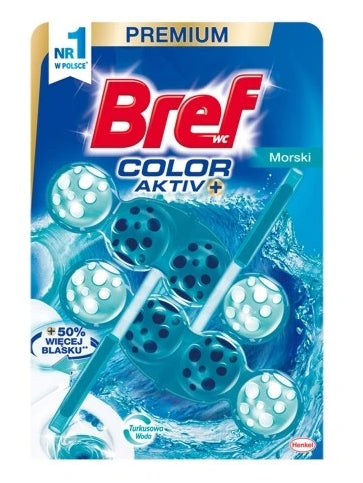 BREF - Bref, Color Aktiv+ Toilettenanhänger Marine, 2 x 50g