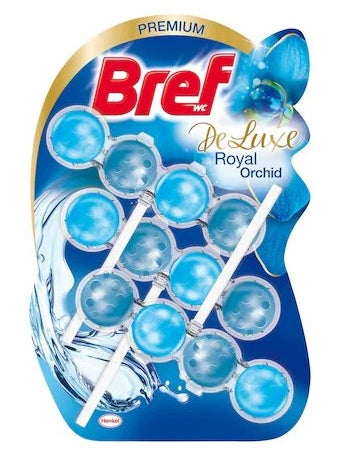BREF - Bref De Luxe Royal Orchid Toilettenanhänger, 3 x 50g