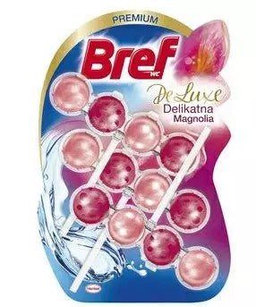 BREF - Bref, WC Power Aktiv, WC-Anhänger, Magnolie, 3x 50g
