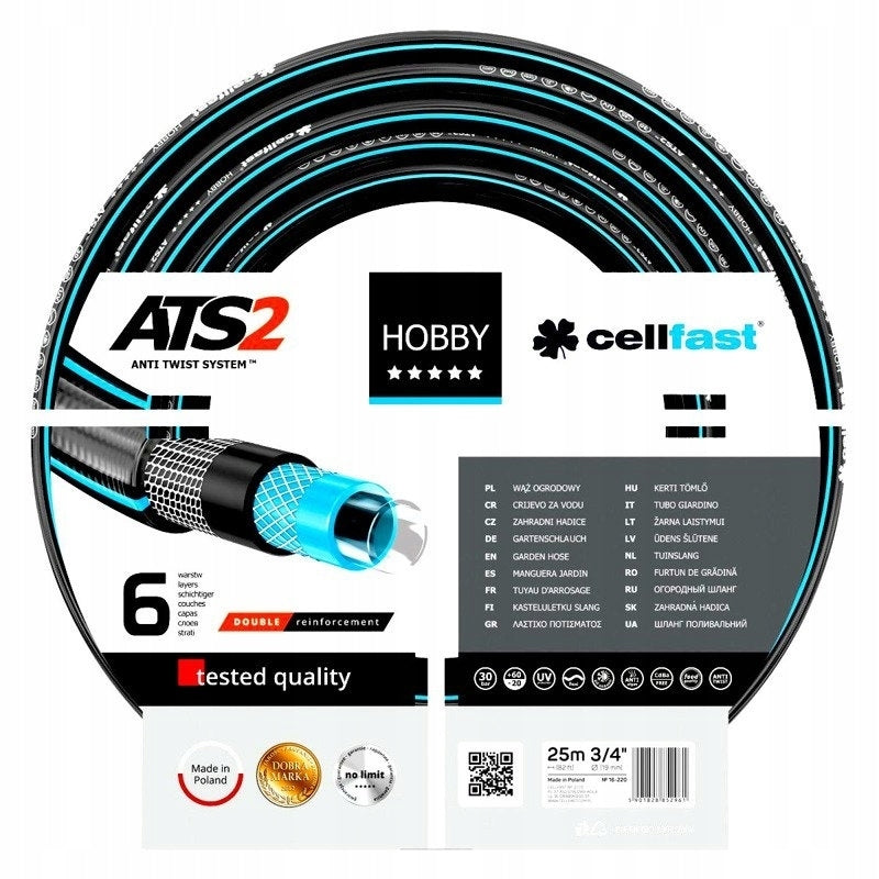 CELLFAST HOBBY ATS2 GARTENSCHLAUCHGRÖSSE: 1/2" LÄNGE: 25 m