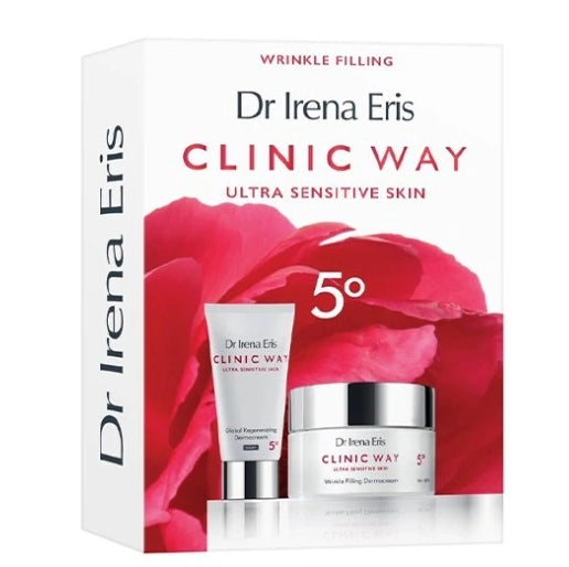 DR IRENA ERIS - Dr Irena Eris Clinic Way 5° Faltenauffüllende Dermocreme 50 ml + Global regenerierende Dermocreme für die Nacht 30 ml