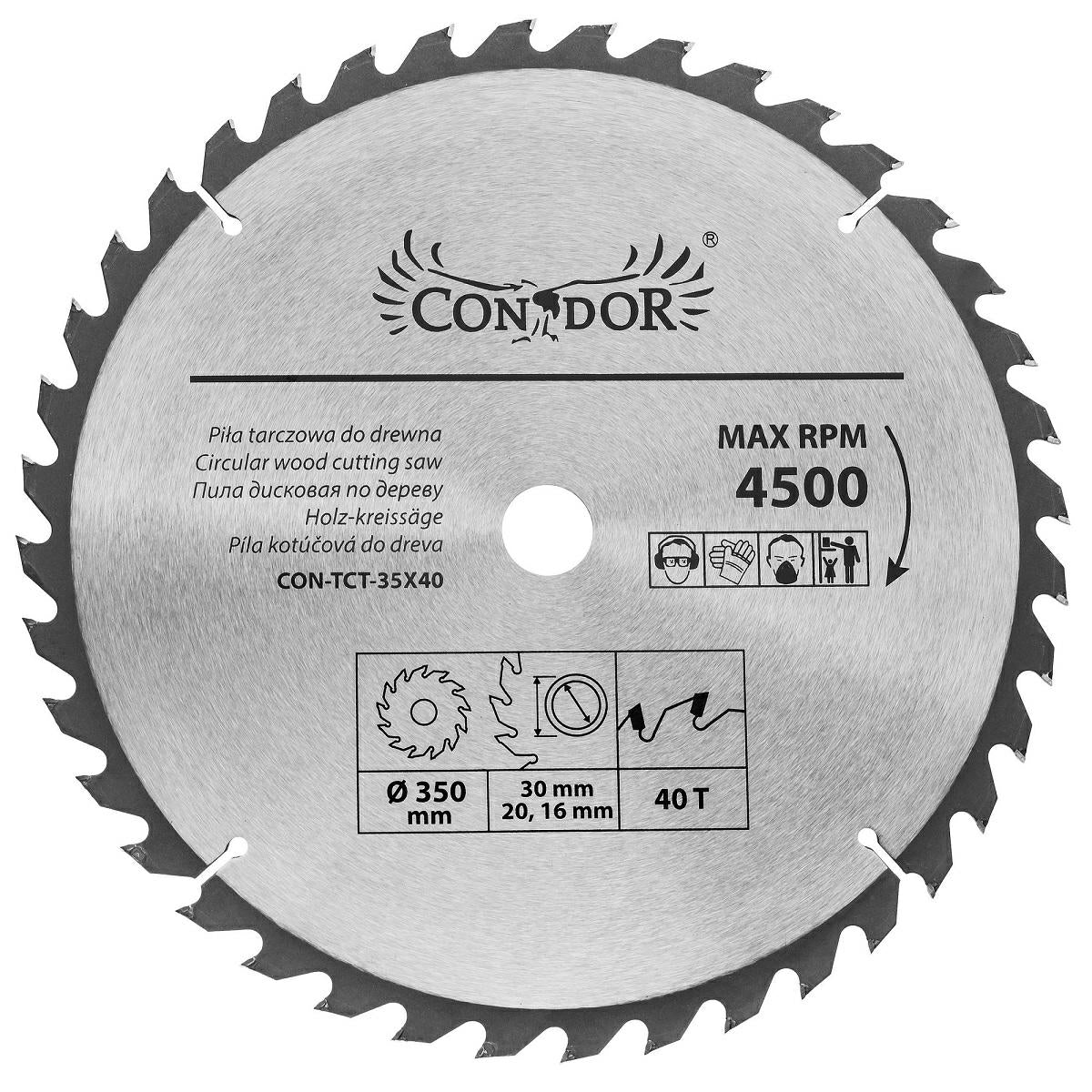 CONDOR WIDI KREISSÄGE 350 x 30 x 40 ZÄHNE