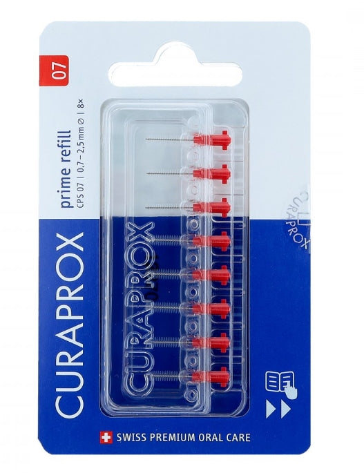 CURADEN - Curaprox CPS 07 Prime Nachfüllung, Zahnbürste, 8 Stück