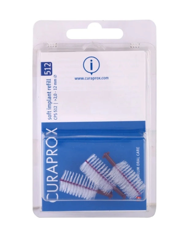 CURADEN - Curaprox CPS 512 Soft Implant Interdentalbürsten, 3 Stück