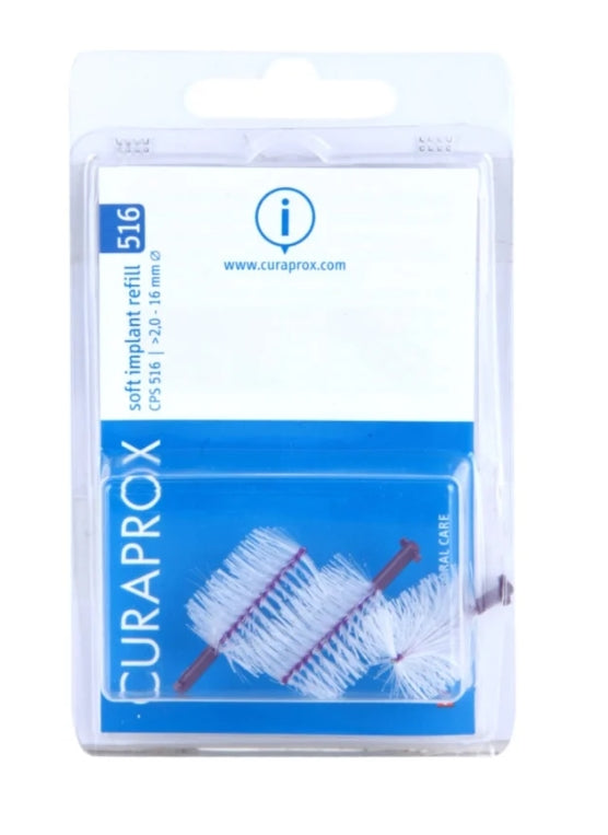 CURADEN - Curaprox CPS 516 Soft Implant Interdentalbürsten, 3 Stück