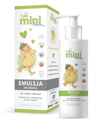 DERMAPROFIL - Cutis Mini Derm Mizellenemulsion für Körper und Haar, 200 ml