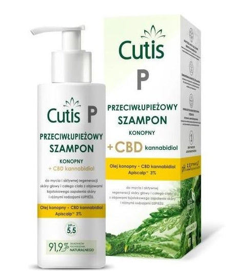 DERMAPROFIL - Cutis P - Anti-Schuppen-Hanf + CBD-Shampoo, 150 ml