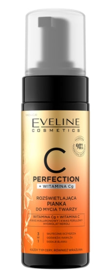 EVELINE COSMETICS - Eveline, C Perfection+ Vitamin Cg Beleuchtender Gesichtsreinigungsschaum, 150 ml
