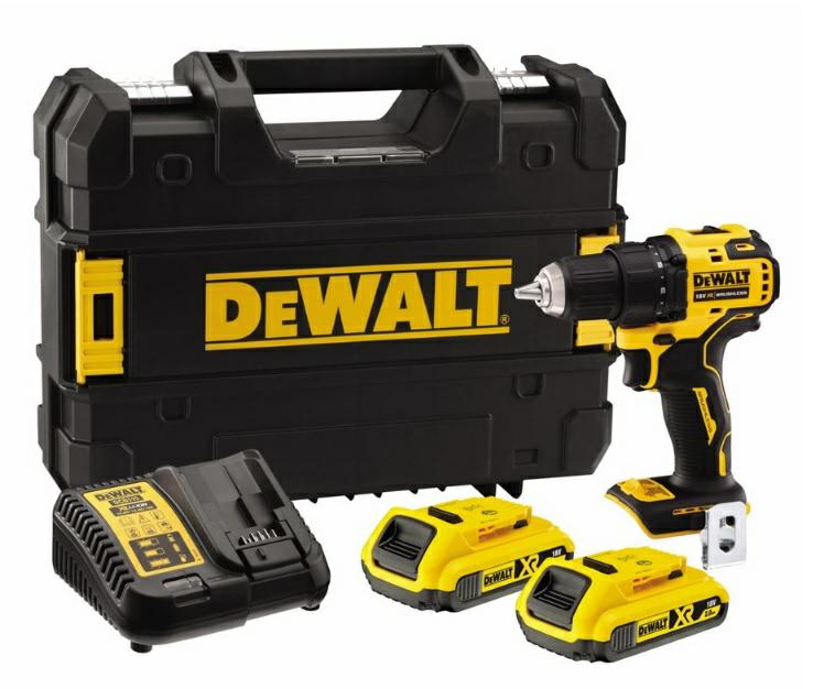 DEWALT BOHRSCHRAUBER/STEUER 18V 65Nm 2x2,0Ah DCD708D2T