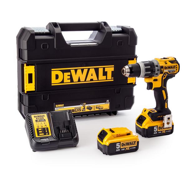 DEWALT SCHLAGBOHRER/ANGETRIEBEN 18V 70/27Nm 2x5,0Ah LI-ION BÜRSTENLOSES GEHÄUSE TSTAK DCD796P2