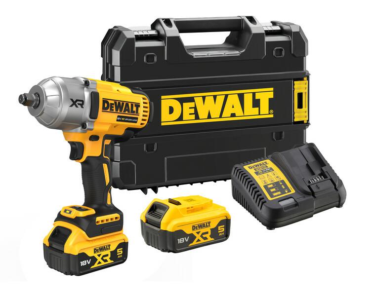 DEWALT SCHLAGSCHLÜSSEL 1/2" 18V 1355Nm 2x5,0Ah TSTAK DCF900P2T