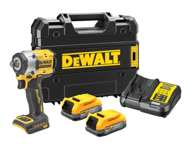 DEWALT SCHLAGSCHLÜSSEL 1/2" 18V DCF921E2T 406Nm 2x1,7Ah POWERSTACK