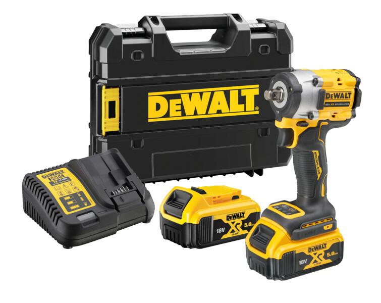 DEWALT.SCHLAGSCHLÜSSEL 1/2" 18V 406Nm 2x5,0Ah TSTAK RING DCF921P2T