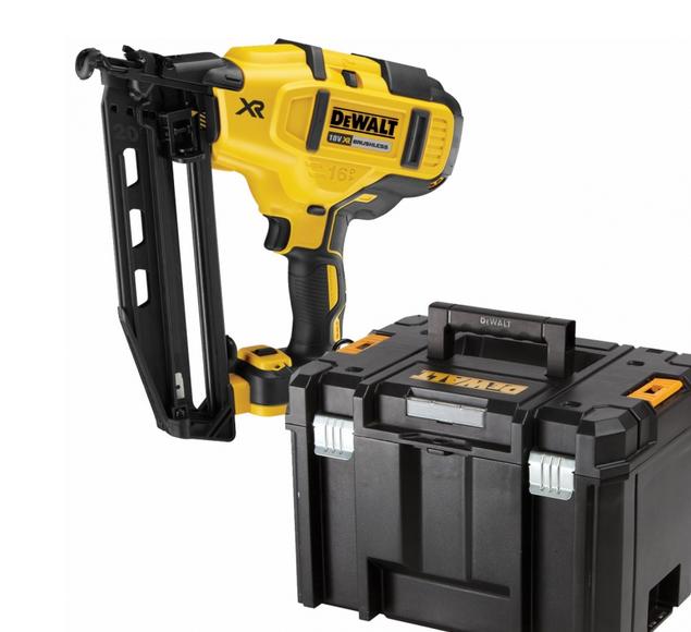 DEWALT NAGLER 18V 16Ga 32-63mm BÜRSTENLOS OHNE BATTERIE UND LADEGERÄT TSTAK DCN660NT