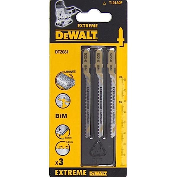 DEWALT STICHSÄGENBLATT 82,6 x 1,4 mm T101AOF LAMINAT /3 Stk.