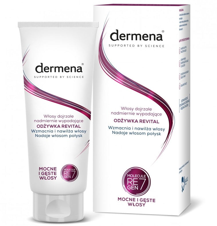 PHARMENA - Dermena Supported By Science Revital Conditioner für reifes Haar, das übermäßig ausfällt, 200 ml
