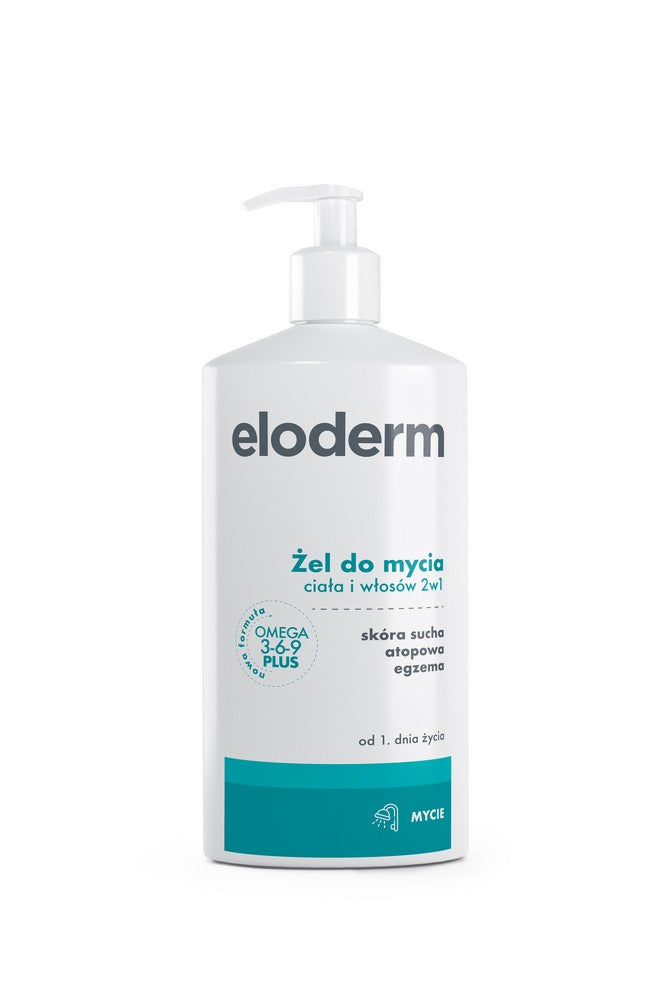 POLPHARMA - Eloderm, 2in1 Körper- und Haarwaschgel, 400 ml