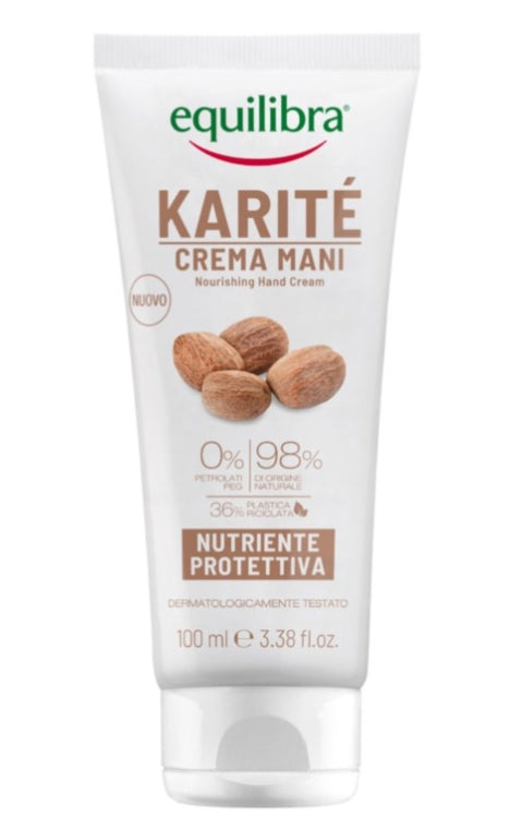 EQUILIBRA - Equilibra, Pflegende schützende Handcreme mit Sheabutter, 100 ml