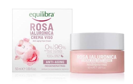 EQUILIBRA - Equilibra, Rose Anti-Aging-Creme mit Hyaluronsäure, 50 ml