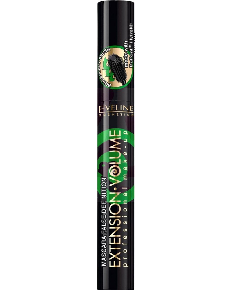 EVELINE COSMETICS - Eveline Extension Volumenverlängerungs- und Curling-Mascara False Definition 4D schwarz 1 Stück