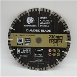 DIAMANTSCHEIBE 230 mm TURBO CUT INDIAN PROFESSIONAL SEGMENT