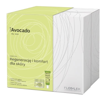 FLOSLEK - Flos-Lek Rich Avocado Set Ölige Anti-Aging-Creme 50 ml + Anti-Falten-Augencreme 30 ml
