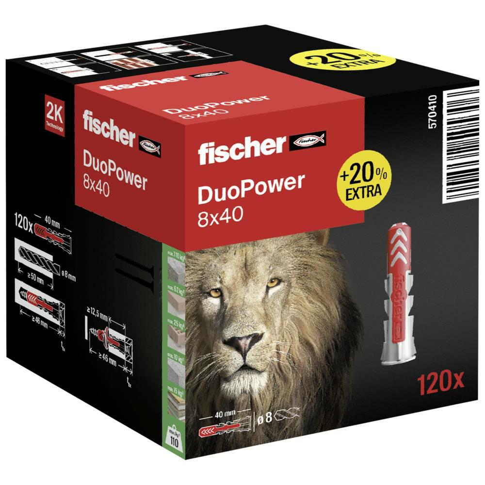 FISCHER DUOPOWER PINS 8x40 100 Stk. +20 % KOSTENLOS
