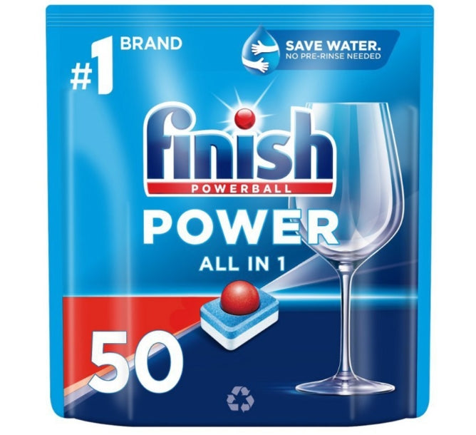 FINISH - Finish Power All in 1 Geschirrspültabs frische normale Würfel 50 Stk
