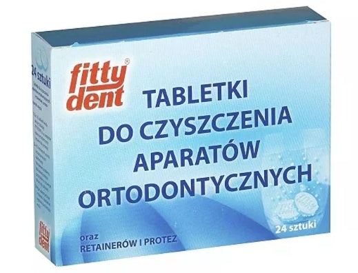 ATOS - Fittydent Tabletten zur Reinigung kieferorthopädischer Geräte, 24 Stück