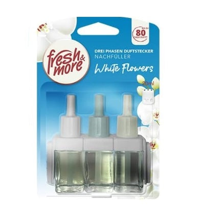 FRESH &AMP; MORE - Frisch &amp; More, Nachfüller für Lufterfrischer, weiße Blumen, 1 Stück