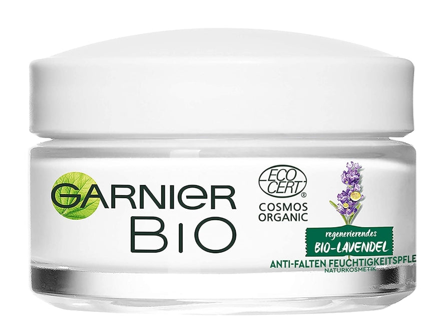 GARNIER - Garnier, Bio-Lavendel-Anti-Falten-Anti-Stress-Creme mit Lavendelöl und Vitamin E, 50 ml