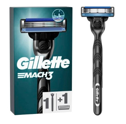 GILLETTE - Gillette, Mach3, Rasierer + 1 Ersatzklinge