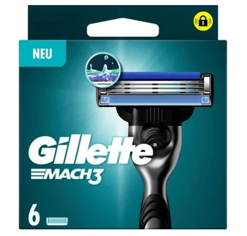 GILLETTE - Gillette, Mach3, Ersatzklingen, 6 Stück