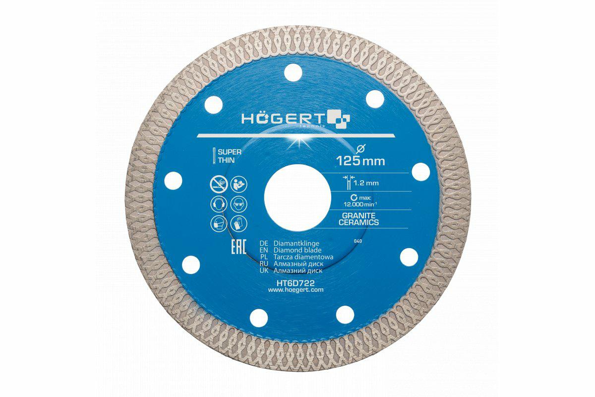 HOGERT DIAMANTSCHEIBE 125mm FÜR KERAMIK