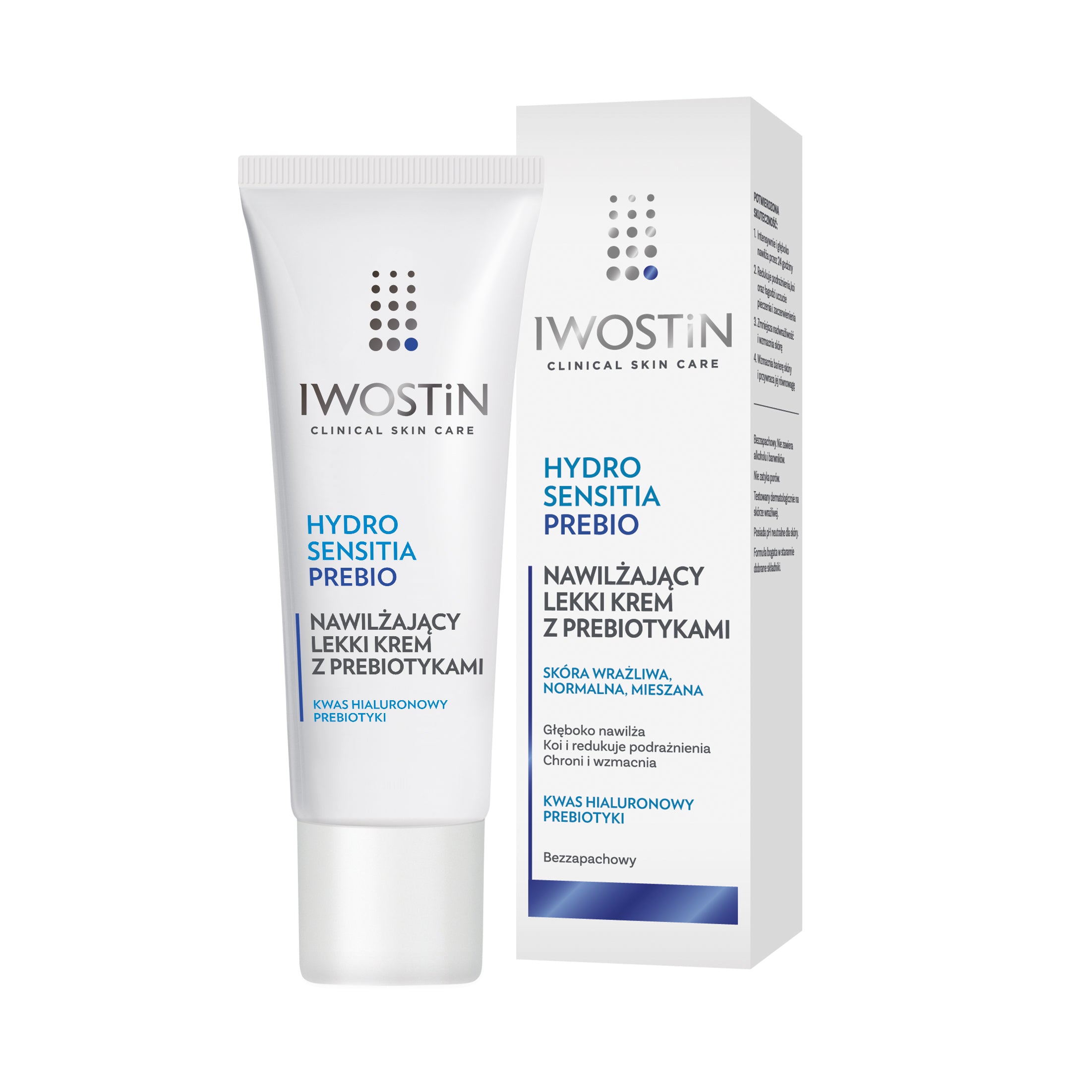 PERRIGO POLAND - Iwostin, Hydro Sensitia Prebio Light Feuchtigkeitscreme mit Präbiotika, 50 ml