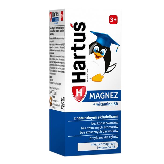 LABORATORIA NATURY - Hartuś Magnesium + Vitamin B6 Sirup für Kinder ab 3 Jahren 120 ml
