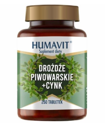 GOLDSTUDIO - Humavit Bierhefe + Zink, 250 Tabletten
