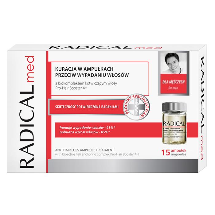IDEEPHARM - Ideepharm Radical Med Kur in Ampullen gegen Haarausfall für Männer 15 Ampullen à 5 ml