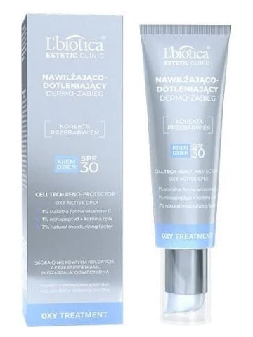 L'BIOTICA - L&#039;biotica Estetic Clinic Oxy Treatment Feuchtigkeitsspendende und sauerstoffspendende Dermo-Treatment Tagescreme LSF 30, 35 ml