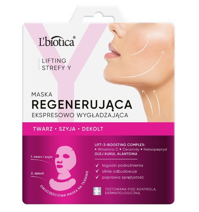 L'BIOTICA - L&#039;Biotica Lifting Y Zones Regenerierende Gesichtsmaske für Express-Glättung, 1 Set