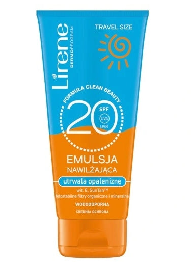 LIRENE - Lirene Feuchtigkeitsemulsion, die die Bräune bewahrt, LSF 20, 90 ml