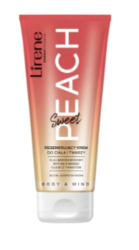 LIRENE - Lirene, Körper &amp; Mind Peach Körper- und Gesichtscreme, 200 ml