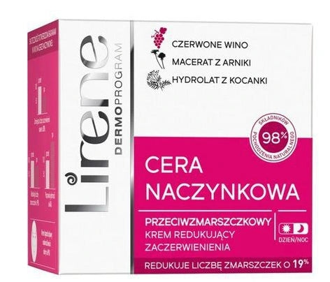 LIRENE - Lirene, Capillary Skin Anti-Falten-Creme zur Reduzierung von Rötungen für Tag und Nacht, 50 ml
