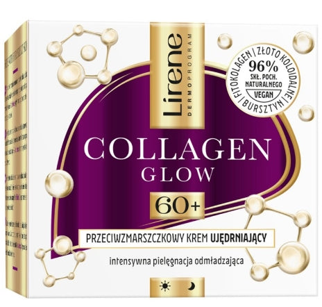 LIRENE - Lirene Collagen Glow Anti-Falten-Straffungscreme Tag/Nacht 60+, 50 ml