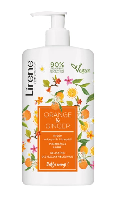 LIRENE - Lirene, Dusch- und Badeseife, Orange & Ingwer, 500 ml