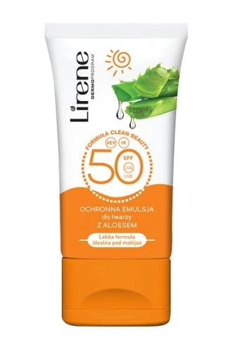 LIRENE - Lirene Schützende Gesichtsemulsion mit Aloe LSF 50, 50 ml
