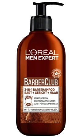 LOREAL PARIS - L'Oréal Men Expert, BarberClub, Bartshampoo 3 in 1, 200 ml